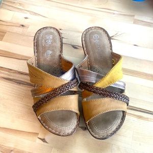 Patrizia wedge sandal. Beige worn only once